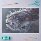 Decoupage Amerikaans Indiaas geschilderd Paard Aur Tissuepapier (Craft)