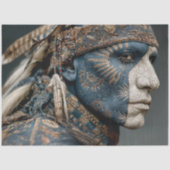 Decoupage Amerikaanse Indiaanse krijgsheer Tissuepapier (Voorkant)