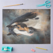 Decoupage Amerikaanse Indiaanse paard schilderij Tissuepapier (Craft)