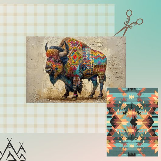 Decoupage Amerikaanse Indiase textielkunst Tissuepapier