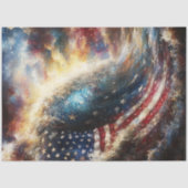 Decoupage Amerikaanse Vlag Oceaangolf Patriottisch Tissuepapier (Voorkant)