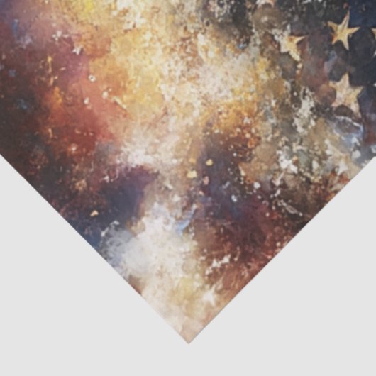 Decoupage Amerikaanse vlag Ocean Wave Patriotic Tissuepapier (Detail)