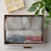 Decoupage Amerikaanse vlag Witte Paard Abstract Tissuepapier (Geschenk)