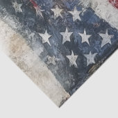 Decoupage Amerikaanse vlag Witte Paard Abstract Tissuepapier (Detail)