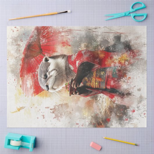 Decoupage Andere Traditionele Japanse Kleding Tissuepapier (Craft)