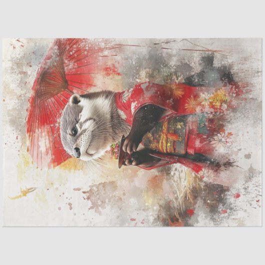 Decoupage Andere Traditionele Japanse Kleding Tissuepapier (Voorkant)