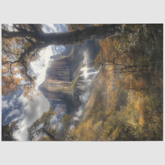 Decoupage Angel Herfsten Waterval Venezuela Tissuepapier (Voorkant)