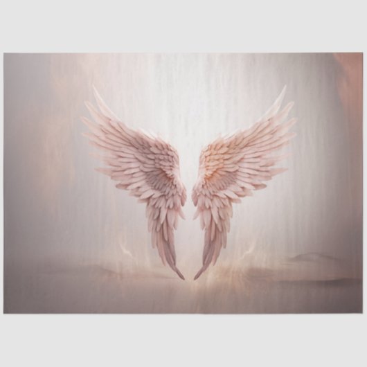 Decoupage Angel Wings Dansen in de Hemel Pasen Tissuepapier (Voorkant)