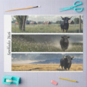 Decoupage Angus Bull Designs voor handzagen Tissuepapier (Craft)