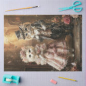 Decoupage Antropomorfe Katten Kleding Tissuepapier (Craft)