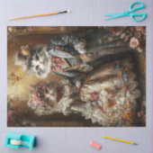 Decoupage Antropomorfe Victoriaans katten Tissuepapier (Craft)