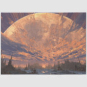 Decoupage Apocalyptic Landscape Moon Castle Tissuepapier (Voorkant)