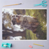 Decoupage Australian Shepherd Buddy Tissuepapier (Craft)