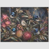 Decoupage Australische Fairy Wren & Tuin Tissuepapier (Voorkant)