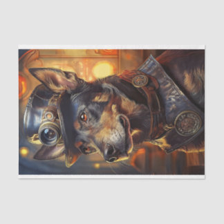 Decoupage Australische Kelpie Steampunk Tissuepapier