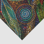 Decoupage Australische Regenboog Lorikeet Wilde Di Tissuepapier (Detail)