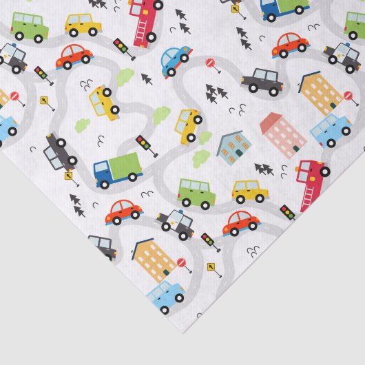 Decoupage Auto's Vrachtwagens Tissuepapier (Detail)