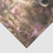 Decoupage Baby Fox Beschermd door Vader Fox Tissuepapier (Detail)