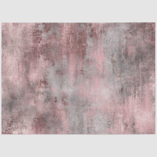Decoupage Backdrop Textured Grays Pinks DIstressed Tissuepapier (Voorkant)