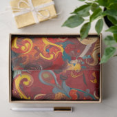 Decoupage Background Swirling Sunflower Abstract  Tissuepapier (Geschenk)