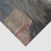 Decoupage Bald Eagle verweerde Amerikaanse vlag Tissuepapier (Detail)