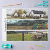 Decoupage Barn Truck Panels Western Handsaws Tissuepapier (Craft)