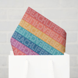 Decoupage Beach Life verjaardagsfeestje Tissuepapier