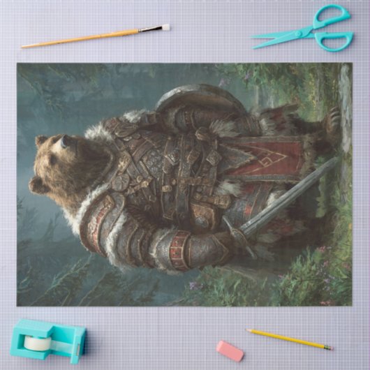 Decoupage Beer Middeleeuws Armour Forest Tissuepapier (Craft)