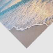 Decoupage bij zonsondergang op het strand tissuepapier (Detail)