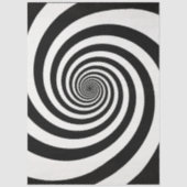 Decoupage Black & White Spiral Optical Illusion Tissuepapier (Voorkant)