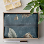 Decoupage - Blauwdruk van een bloem- Tissuepapier (Geschenk)