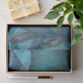 Découpage Blauwe Dodo Tijdhouder Thee Karakter Tissuepapier (Geschenk)
