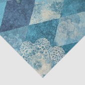 Découpage Blauwe Dodo Tijdhouder Thee Karakter Tissuepapier (Detail)