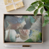 Decoupage Blauwe Hortensia en Theepot Tissuepapier (Geschenk)