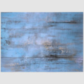 Decoupage Blauwe Toned Verweerde Blauwe Planken Tissuepapier (Voorkant)
