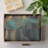 Decoupage  Blauwgroen Truck Boerderij & Het Storm Tissuepapier (Geschenk)