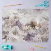 Decoupage Bloemen Design Zachte Pastel Kleuren Roz Tissuepapier (Craft)