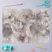 Decoupage Bloemen Ontwerp Paarse Lavendel Wit Tissuepapier (Craft)