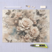 Decoupage Bloemen Tissuepapier met Vintage Uiterli (Craft)