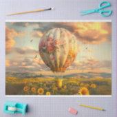 Decoupage Bloemen Zonnebloem Hete Luchtballon Rit Tissuepapier (Craft)