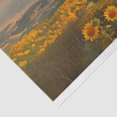 Decoupage Bloemen Zonnebloem Hete Luchtballon Rit Tissuepapier (Detail)