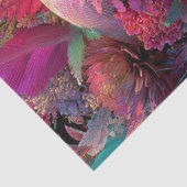 Decoupage Bloemenschedel Botanische Gotische kunst Tissuepapier (Detail)