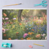 Decoupage bloemenveld tissuepapier (Craft)