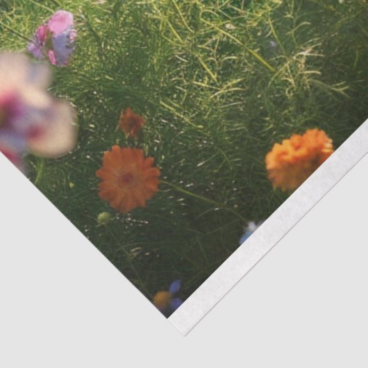 Decoupage bloemenveld tissuepapier (Detail)