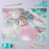 Decoupage Blowing Bubbles op warme zomerdagen Tissuepapier (Craft)