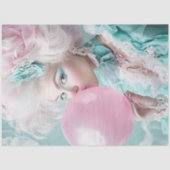 Decoupage Blowing Bubbles op warme zomerdagen Tissuepapier (Voorkant)