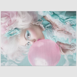 Decoupage Blowing Bubbles op warme zomerdagen Tissuepapier