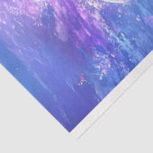 Decoupage Blue Caribbean Waters Manatee Family Tissuepapier (Detail)