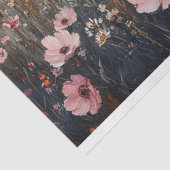 Decoupage Blush Pink Wildflowers Landschap Tissuepapier (Detail)