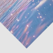 Decoupage boeiende aardse scène kosmische stralen tissuepapier (Detail)